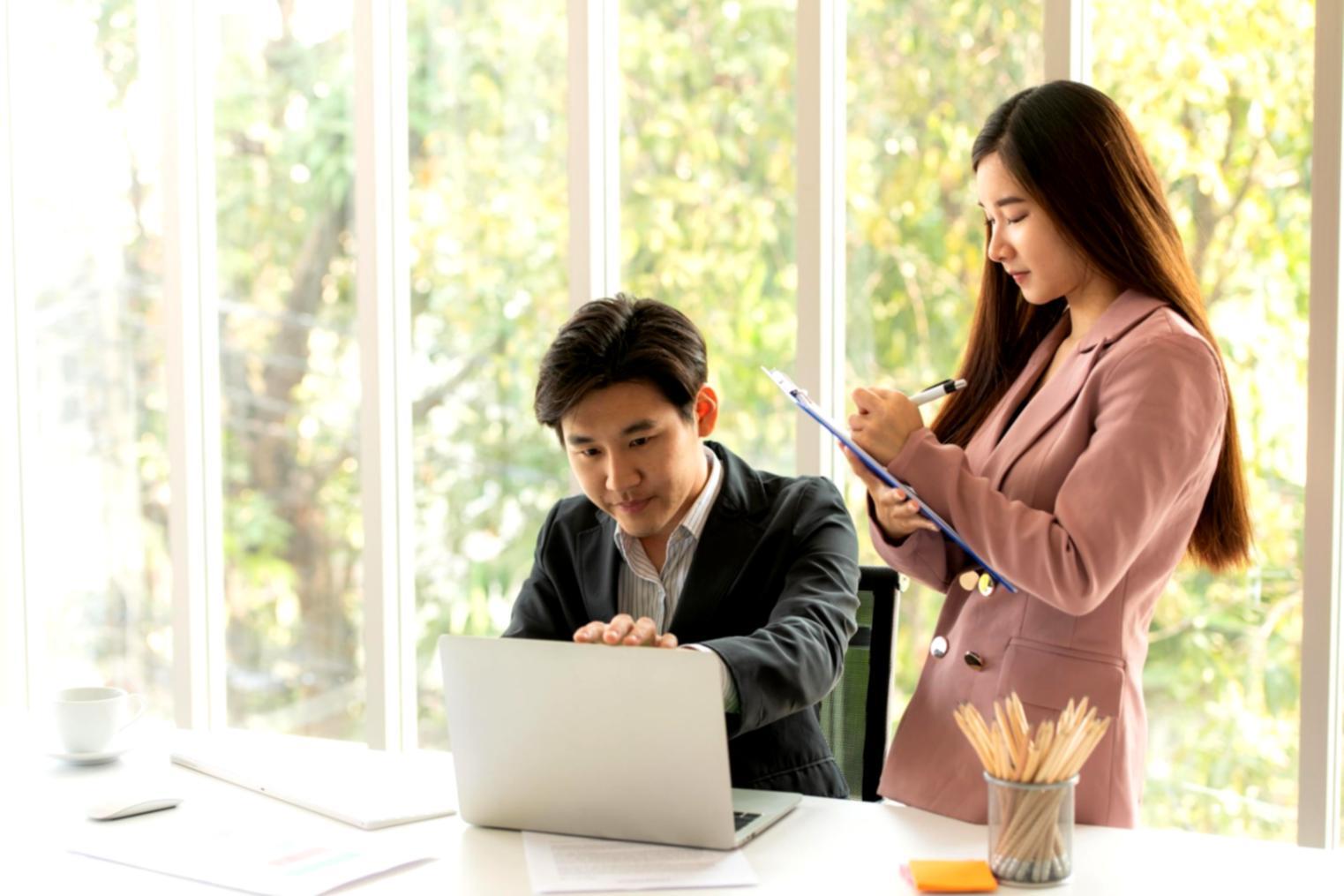 Corporate boardroom setting during strategic financial planning session