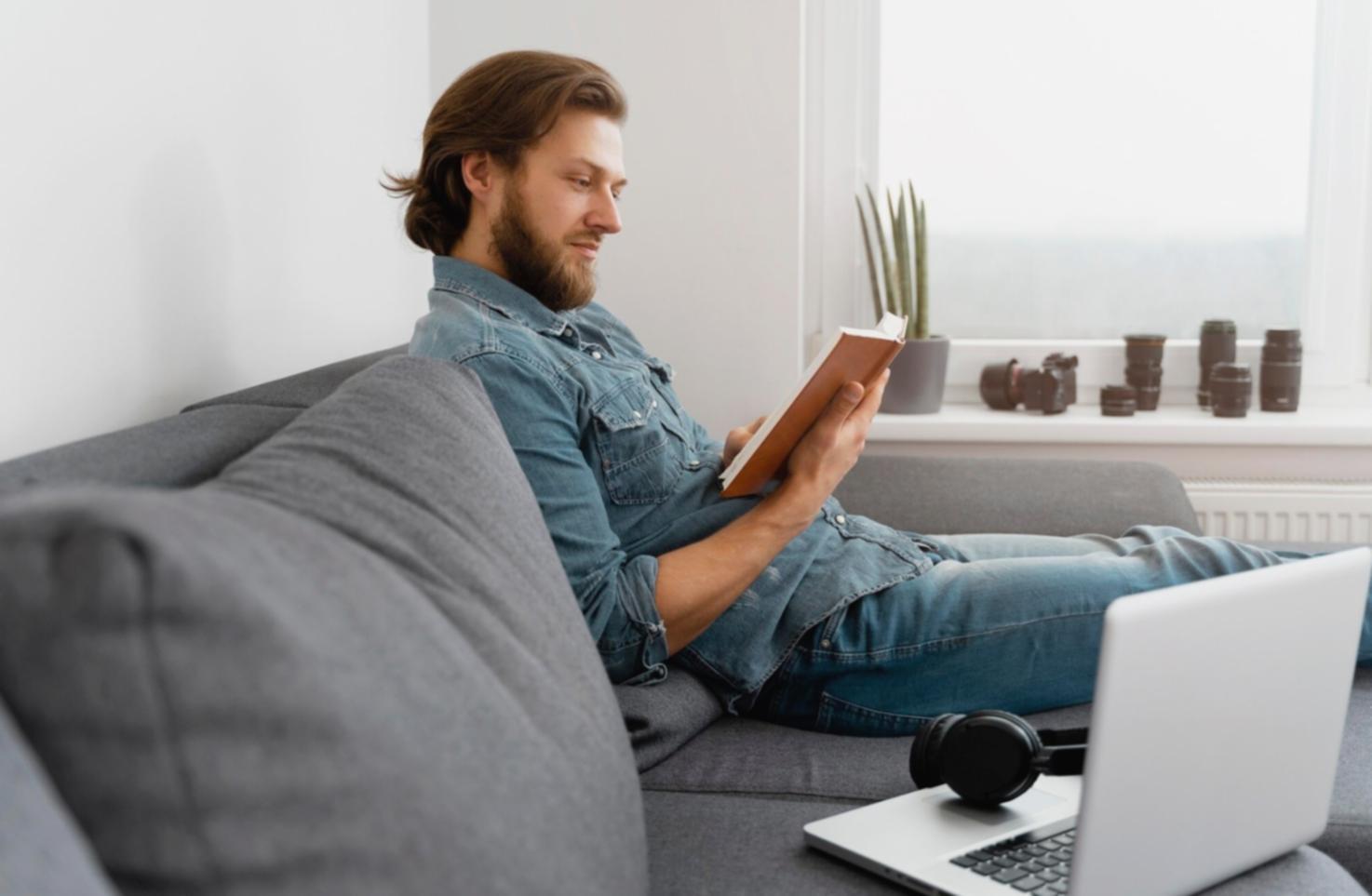 Students working with financial analysis software in modern learning environment